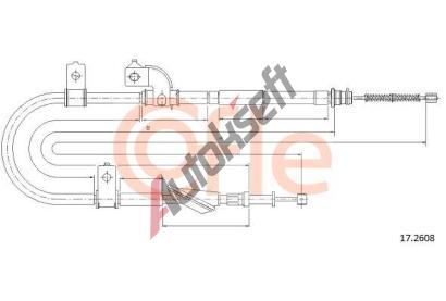 COFLE Tan lanko parkovac brzdy CFL 17.2608, 17.2608