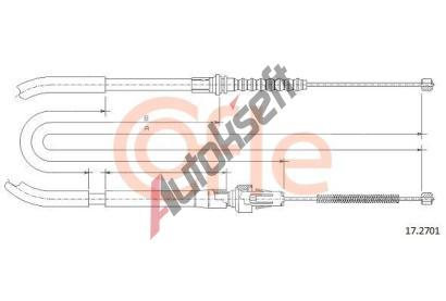 COFLE Ta�n� lanko parkovac� brzdy CFL 17.2701, 17.2701
