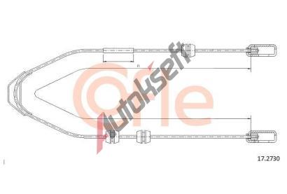 COFLE Tažné lanko parkovací brzdy CFL 17.2730, 17.2730 COFLE Tažné lanko parkovací brzdy CFL 17.2730, 17.2730