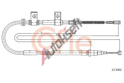COFLE Tan lanko parkovac brzdy CFL 17.3502, 17.3502
