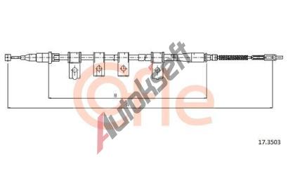 COFLE Ta�n� lanko parkovac� brzdy CFL 17.3503, 17.3503