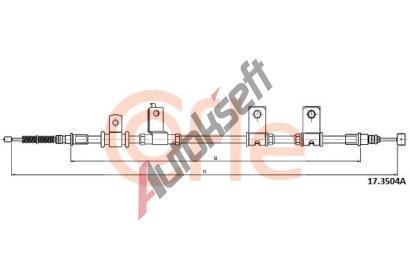 COFLE Ta�n� lanko parkovac� brzdy CFL 17.3504A, 17.3504A