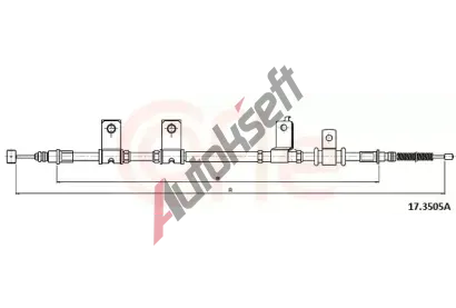 COFLE Ta�n� lanko parkovac� brzdy CFL 17.3505A, 17.3505A