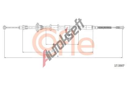 COFLE Tan lanko parkovac brzdy CFL 17.3507, 17.3507