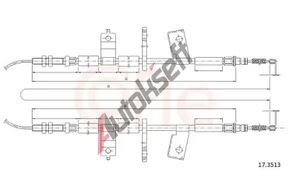 COFLE Ta�n� lanko parkovac� brzdy CFL 17.3513, 17.3513