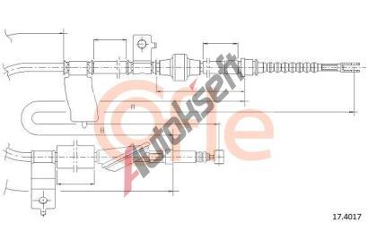 COFLE Tan lanko parkovac brzdy CFL 17.4017, 17.4017