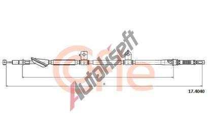 COFLE Ta�n� lanko parkovac� brzdy CFL 17.4040, 17.4040