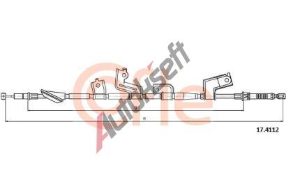 COFLE Ta�n� lanko parkovac� brzdy CFL 17.4112, 17.4112