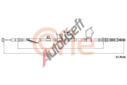 COFLE Tan lanko parkovac brzdy CFL 17.4116, 17.4116