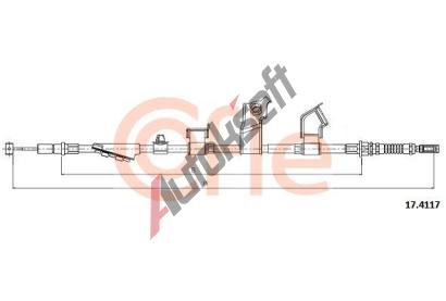 COFLE Tan lanko parkovac brzdy CFL 17.4117, 17.4117