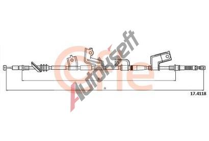COFLE Ta�n� lanko parkovac� brzdy CFL 17.4118, 17.4118