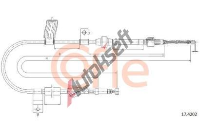 COFLE Tan lanko parkovac brzdy CFL 17.4202, 17.4202