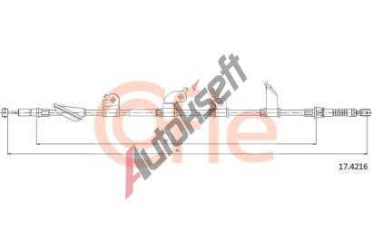 COFLE Ta�n� lanko parkovac� brzdy CFL 17.4216, 17.4216