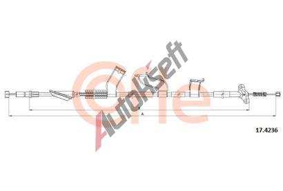 COFLE Ta�n� lanko parkovac� brzdy CFL 17.4236, 17.4236