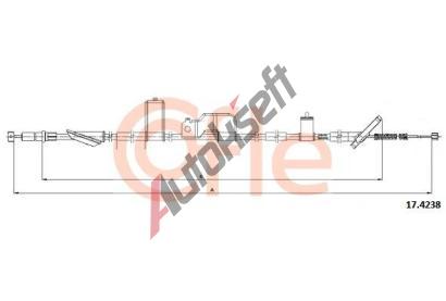 COFLE Ta�n� lanko parkovac� brzdy CFL 17.4238, 17.4238