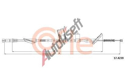 COFLE Ta�n� lanko parkovac� brzdy CFL 17.4239, 17.4239