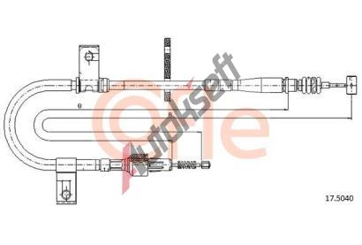 COFLE Tan lanko parkovac brzdy CFL 17.5040, 17.5040