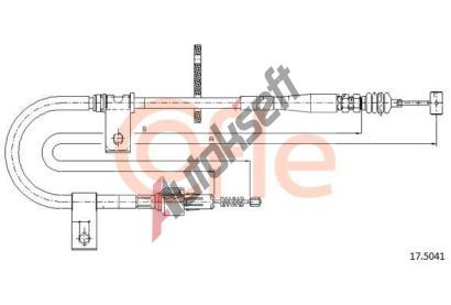 COFLE Tan lanko parkovac brzdy CFL 17.5041, 17.5041