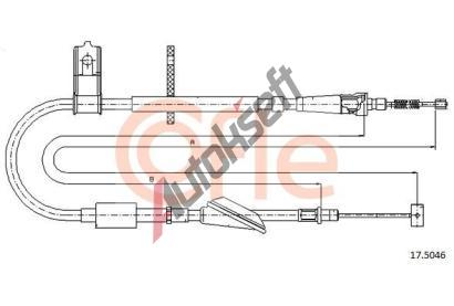 COFLE Tan lanko parkovac brzdy CFL 17.5046, 17.5046