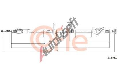 COFLE Tan lanko parkovac brzdy CFL 17.5051, 17.5051