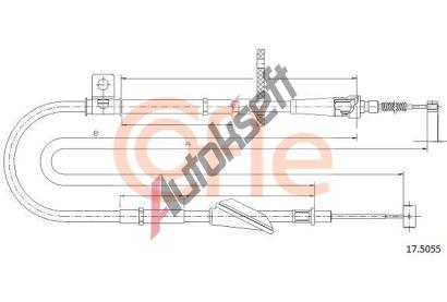 COFLE Ta�n� lanko parkovac� brzdy CFL 17.5055, 17.5055
