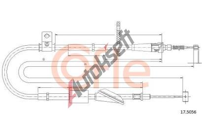 COFLE Tan lanko parkovac brzdy CFL 17.5056, 17.5056