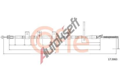 COFLE Tan lanko parkovac brzdy CFL 17.5063, 17.5063