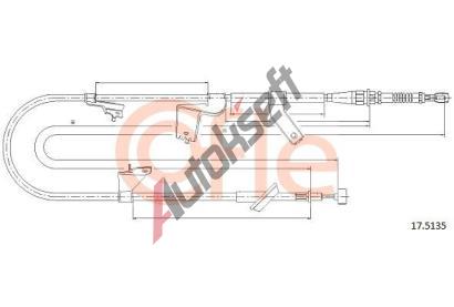 COFLE Ta�n� lanko parkovac� brzdy CFL 17.5135, 17.5135