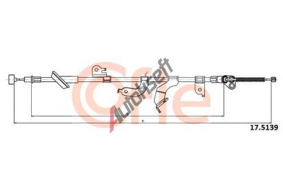 COFLE Ta�n� lanko parkovac� brzdy CFL 17.5139, 17.5139
