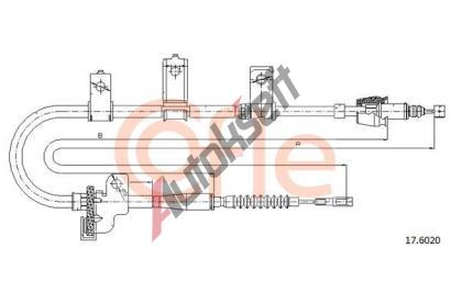 COFLE Tan lanko parkovac brzdy CFL 17.6020, 17.6020