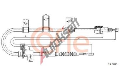COFLE Tan lanko parkovac brzdy CFL 17.6021, 17.6021
