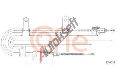 COFLE Tan lanko parkovac brzdy CFL 17.6022, 17.6022