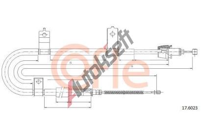 COFLE Tan lanko parkovac brzdy CFL 17.6023, 17.6023