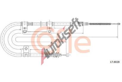 COFLE Tan lanko parkovac brzdy CFL 17.6028, 17.6028