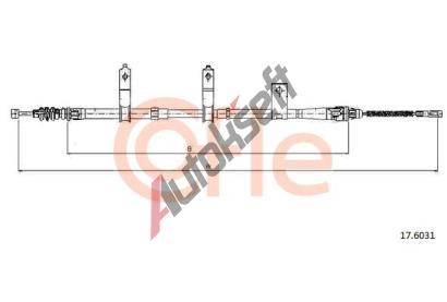 COFLE Tan lanko parkovac brzdy CFL 17.6031, 17.6031
