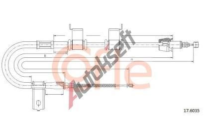 COFLE Ta�n� lanko parkovac� brzdy CFL 17.6035, 17.6035