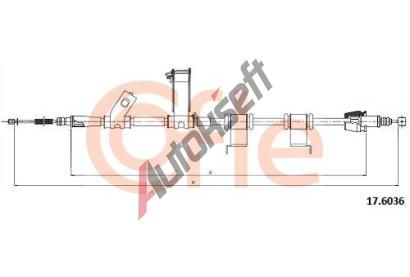COFLE Ta�n� lanko parkovac� brzdy CFL 17.6036, 17.6036