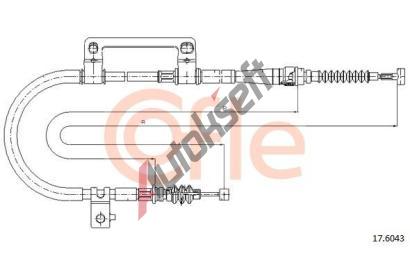 COFLE Tan lanko parkovac brzdy CFL 17.6043, 17.6043