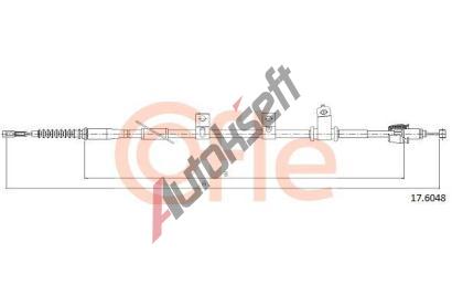 COFLE Tan lanko parkovac brzdy CFL 17.6048, 17.6048