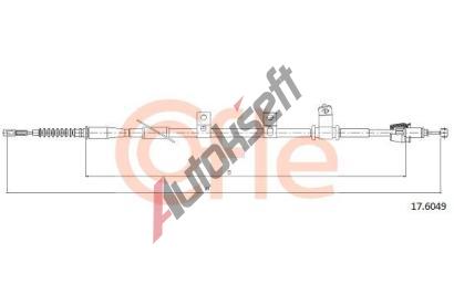 COFLE Tan lanko parkovac brzdy CFL 17.6049, 17.6049