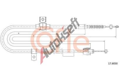 COFLE Tan lanko parkovac brzdy CFL 17.6050, 17.6050