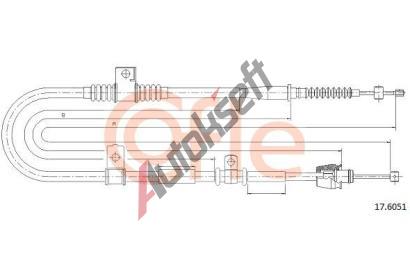 COFLE Tan lanko parkovac brzdy CFL 17.6051, 17.6051