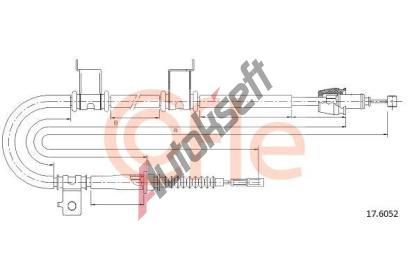 COFLE Tan lanko parkovac brzdy CFL 17.6052, 17.6052