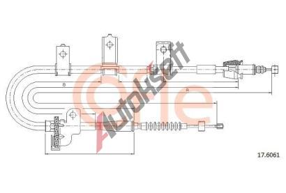 COFLE Tan lanko parkovac brzdy CFL 17.6061, 17.6061