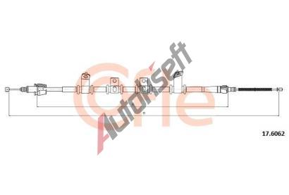 COFLE Tan lanko parkovac brzdy CFL 17.6062, 17.6062