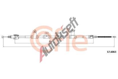 COFLE Tan lanko parkovac brzdy CFL 17.6063, 17.6063