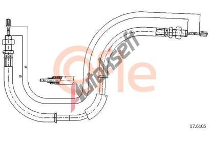 COFLE Ta�n� lanko parkovac� brzdy CFL 17.6105, 17.6105