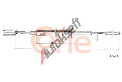 COFLE Spojkov� lanko CFL 1702.3, 1702.3