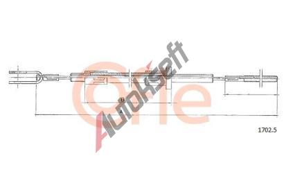 COFLE Spojkové lanko CFL 1702.5, 1702.5 COFLE Spojkové lanko CFL 1702.5, 1702.5