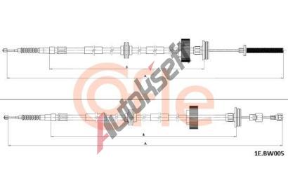 COFLE Ta�n� lanko parkovac� brzdy CFL 1E.BW005, 1E.BW005